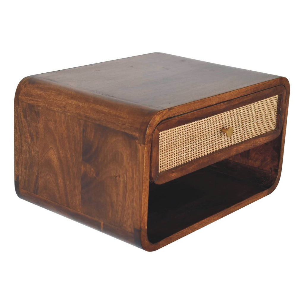 Statement Solid Mango Wood Chest of Drawers – Black Finish, Single Drawer Storage