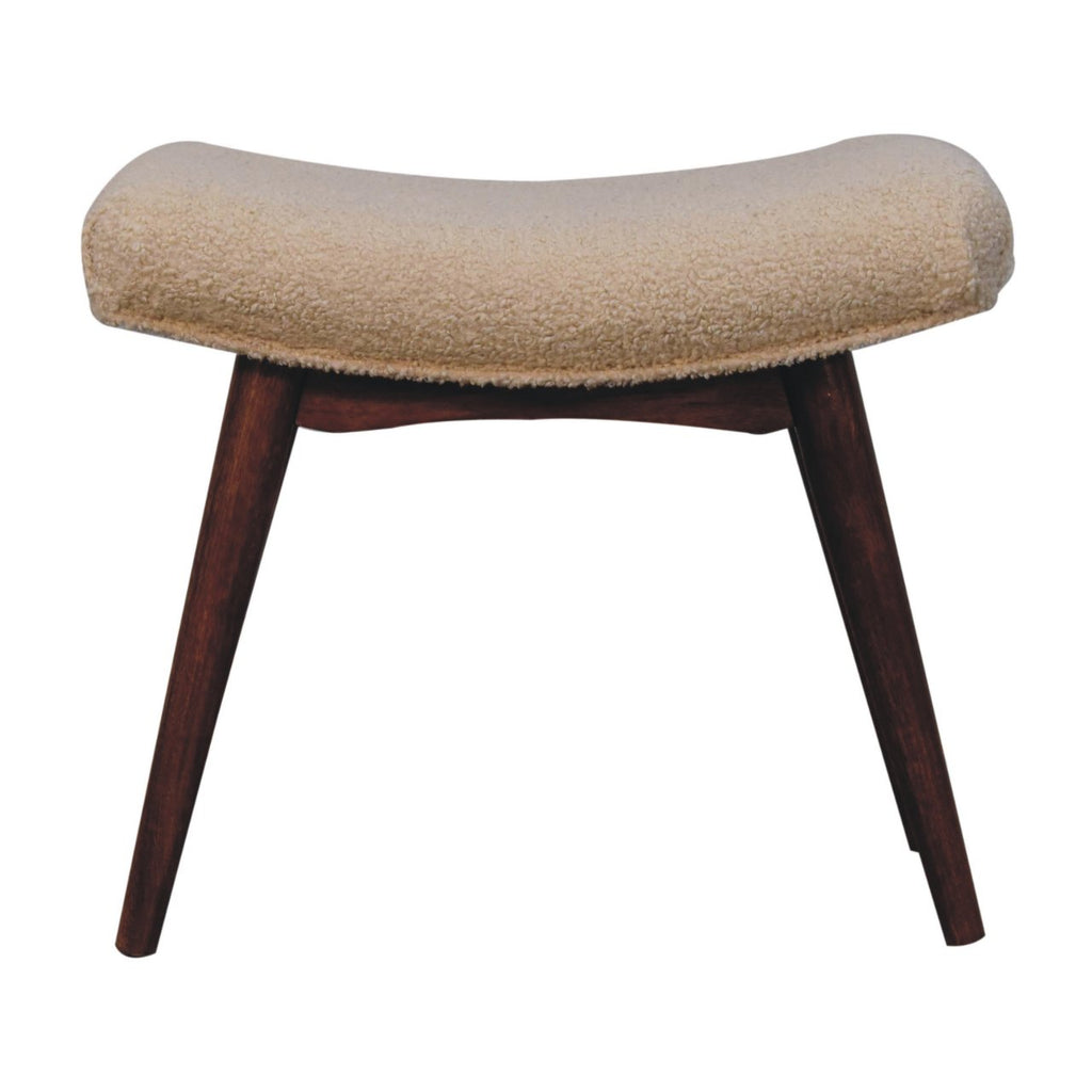 Handcrafted Solid Mango Wood Bench – Honey Caramel Finish, Nordic Legs