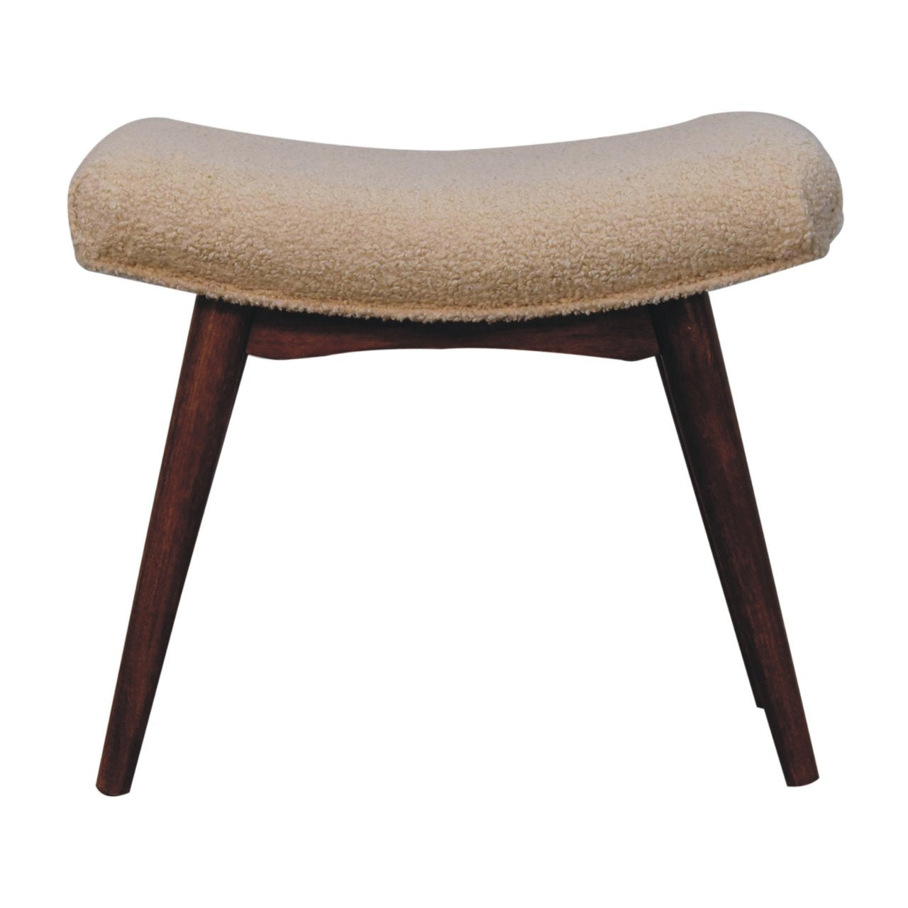 Handcrafted Solid Mango Wood Bench – Honey Caramel Finish, Nordic Legs
