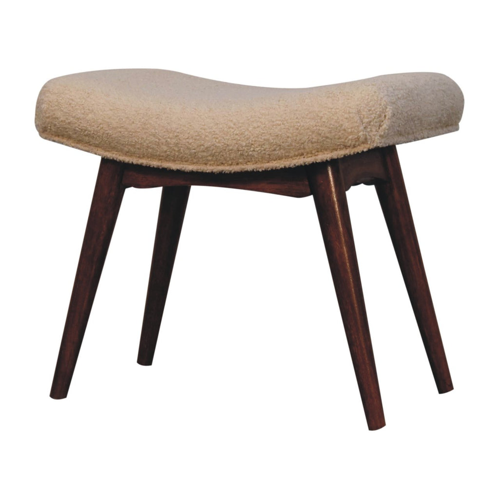 Handcrafted Solid Mango Wood Bench – Honey Caramel Finish, Nordic Legs