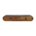 Contour Wall Console Table, Solid Mango Wood, 2 Drawers