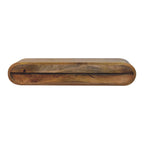 Contour Wall Console Table, Solid Mango Wood, 2 Drawers