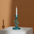 Fish Candle Holder in Light Blue, Coastal Decor