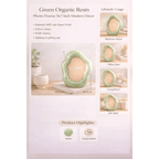 Green Organic Shape Resin Photo Frame 5x7 Inch