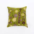 Velvet Cotton Cushion- Sea Green- 45x45 cm