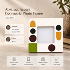 Abstract Geometric Resin Mini Photo Frame 2x2 Inch