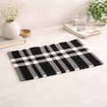 Charcoal Checker Polyester Placemat for Dining