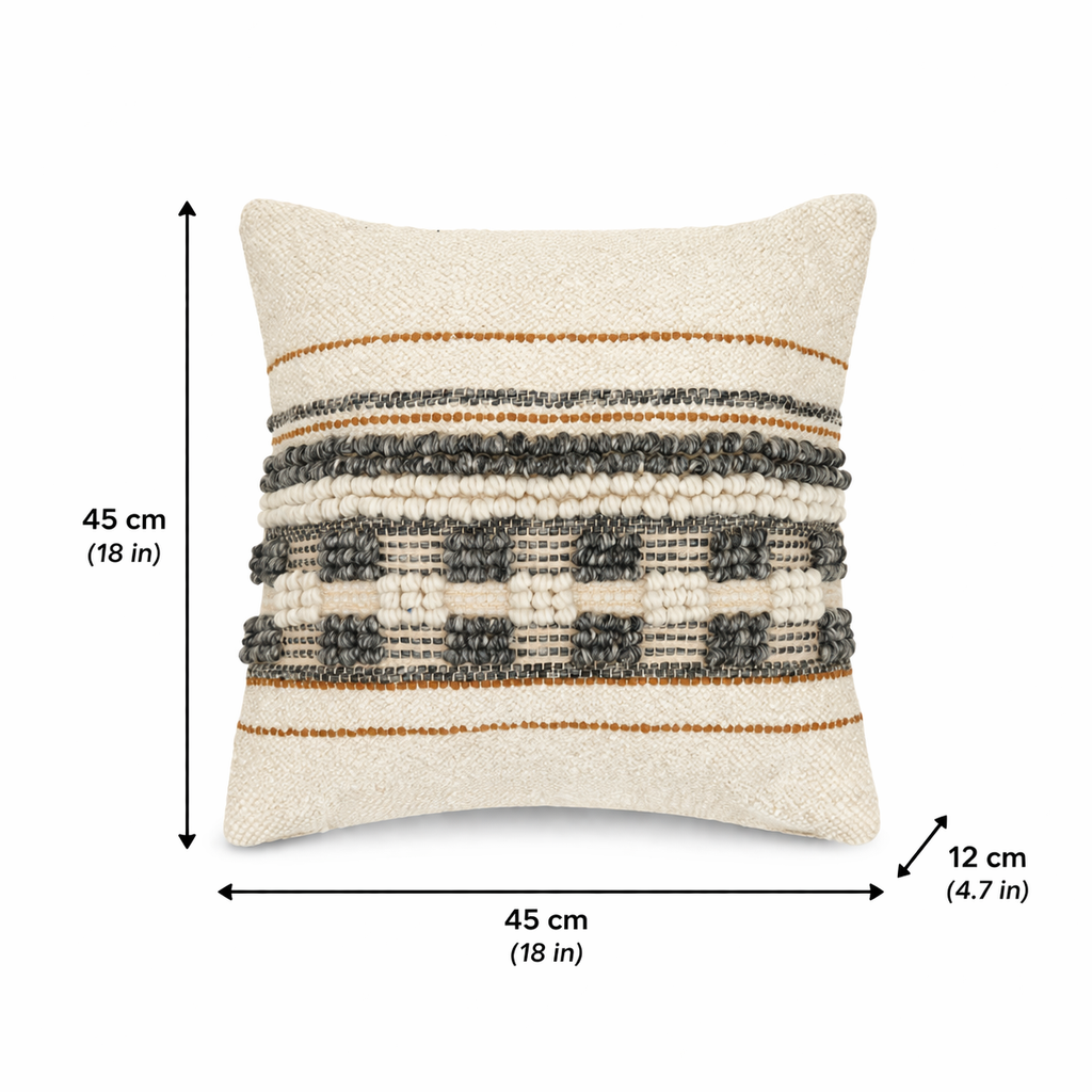 Colourful Multi Handwoven Cushion Cover, Handmade