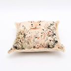 Embroidered Cotton Cushion- Bunny Floral Design- 45x45 cm