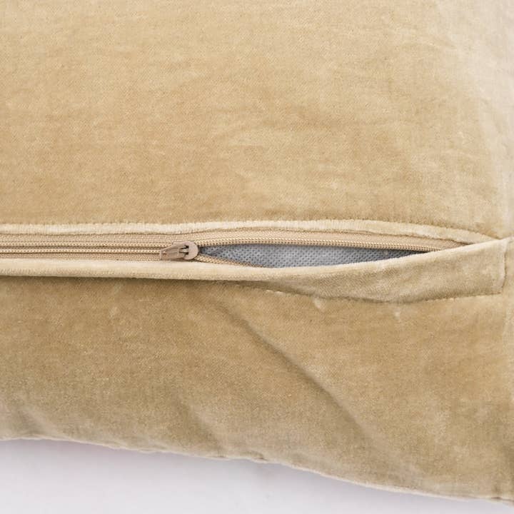 Boho Embroidered Cotton Velvet Lumbar Cushion -40×60 cm