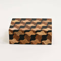 Mosaic Wooden Box Set of 3 – Handcrafted Decorative Storage