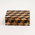Mosaic Wooden Box Set of 3 – Handcrafted Decorative Storage