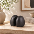 Modern Aluminium Bookends Set | Black Minimalist Book Holder