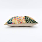 Floral Lumbar Cushion – Peacock Design– 40x60 cm