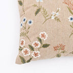 Embroidered Cotton Cushion- Tulip Floral Design- 45x45 cm