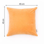 Velvet Cotton Cushion- Ochre Mustard- 45x45 cm