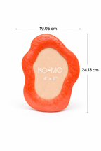Orange Organic Shape Resin Photo Frame 5x7 Inch