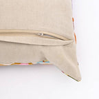 Embroidered Cotton Cushion- Abstract Floral Design- 45x45 cm