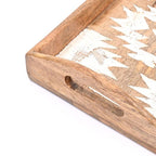 Matterhorn Carved Mango Wood Nesting Trays Set of 3