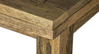 Handcrafted Solid Mango Wood Dining Table – Beige Finish, Butterfly Extension Table