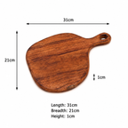 Rustic Loop Acacia Wood Chopping Board 22x32cm