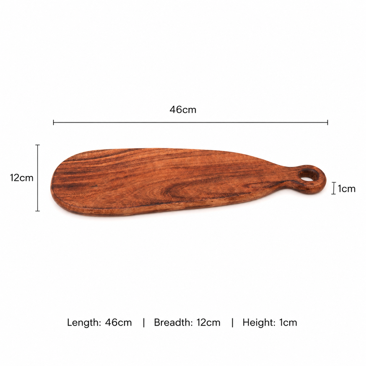Classic Loop Acacia Wood Chopping Board 13x48cm