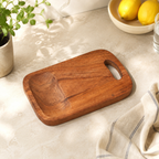 Acacia Wood Serving & Chopping Board with Grip Handle
