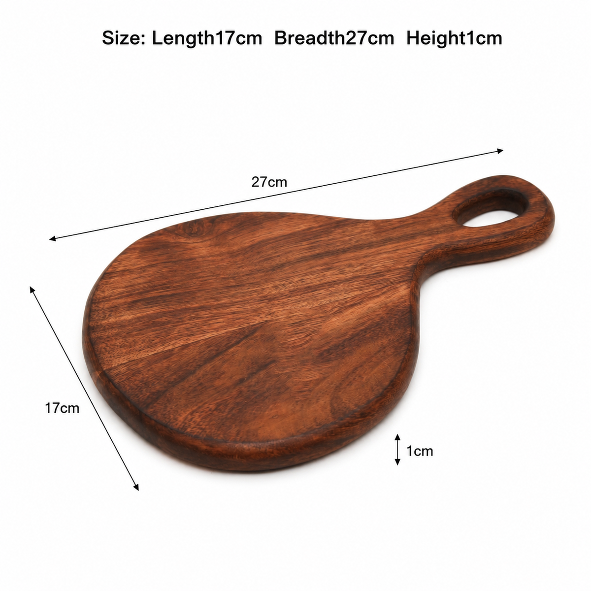 Heritage Teardrop Acacia Chopping Board 18x28cm